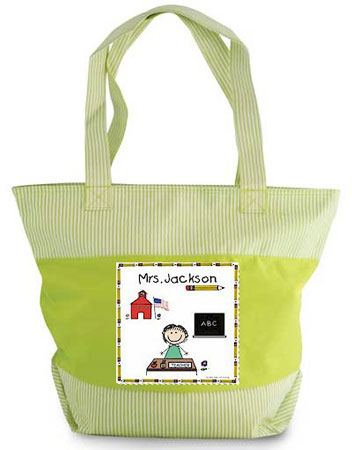 Pen At Hand Stick Figures - Zippered Tote Bag (Teacher)