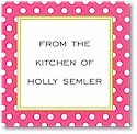 Gift Stickers by Boatman Geller - Pink Polka Dot