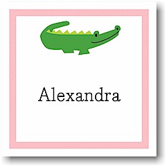 Gift Stickers by Boatman Geller - Alligator Pink