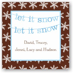 Holiday Gift Stickers by Boatman Geller - Banner Let it Snow