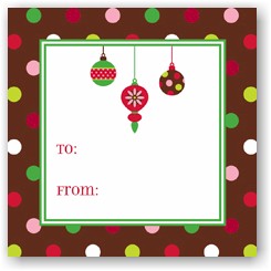 Holiday Gift Stickers by Boatman Geller - Ornaments