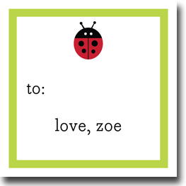 Gift Stickers by Boatman Geller - Lady bug Gift Stickers by Boatman Geller - Lady bug