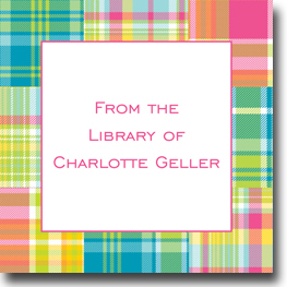 Gift Stickers by Boatman Geller - Madras Patch Bright Gift Stickers by Boatman Geller - Madras Patch Bright