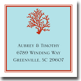 Gift Stickers by Boatman Geller - Coral Gift Stickers by Boatman Geller - Coral