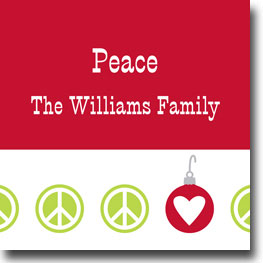 Holiday Gift Stickers by Boatman Geller - Peace Repeat Holiday