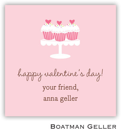 Gift Stickers by Boatman Geller - Heart Cupcakes