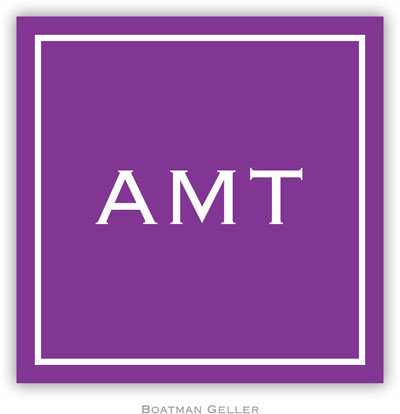 Gift Stickers by Boatman Geller - Classic Square Plum Gift Stickers by Boatman Geller - Classic Square Plum