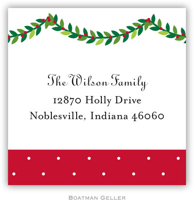 Gift Stickers by Boatman Geller - Wreath Gift Stickers by Boatman Geller - Wreath