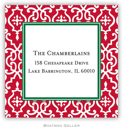 Gift Stickers by Boatman Geller - Wrought Iron Red Gift Stickers by Boatman Geller - Wrought Iron Red