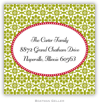 Gift Stickers by Boatman Geller - Mosaic Green Gift Stickers by Boatman Geller - Mosaic Green