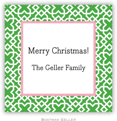 Gift Stickers by Boatman Geller - Mod Lattice Green Gift Stickers by Boatman Geller - Mod Lattice Green