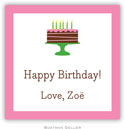 Gift Stickers by Boatman Geller - Birthday Cake Pink