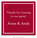Gift Stickers by Boatman Geller - Classic Square Cranberry