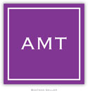 Gift Stickers by Boatman Geller - Classic Square Plum