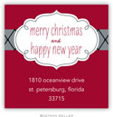 Gift Stickers by Boatman Geller - Label Chic Cranberry