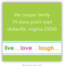 Gift Stickers by Boatman Geller - Live Love Laugh