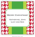 Gift Stickers by Boatman Geller - Alex Houndstooth Red