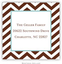 Gift Stickers by Boatman Geller - Chevron Chocolate