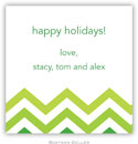 Gift Stickers by Boatman Geller - Chevron Ombre Green