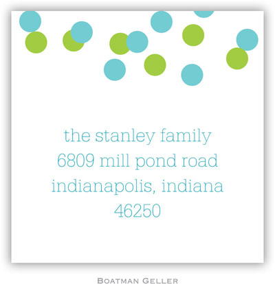 Gift Stickers by Boatman Geller - Confetti Teal & Green Gift Stickers by Boatman Geller - Confetti Teal & Green