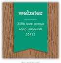 Gift Stickers by Boatman Geller - Faux Bois Emerald