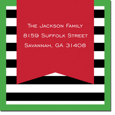 Gift Stickers by Boatman Geller - Jackie Stripe Black Gift Stickers by Boatman Geller - Jackie Stripe Black