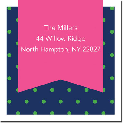 Gift Stickers by Boatman Geller - Dottie Navy Gift Stickers by Boatman Geller - Dottie Navy