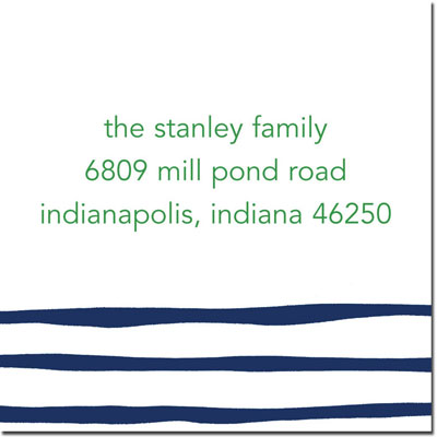 Gift Stickers by Boatman Geller - Brush Stripe Navy Gift Stickers by Boatman Geller - Brush Stripe Navy