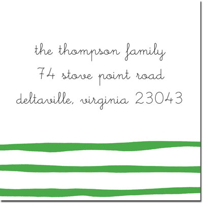 Gift Stickers by Boatman Geller - Brush Stripe Kelly Gift Stickers by Boatman Geller - Brush Stripe Kelly