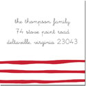 Gift Stickers by Boatman Geller - Brush Stripe Red