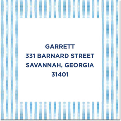 Gift Stickers by Boatman Geller - Seersucker Blue Gift Stickers by Boatman Geller - Seersucker Blue