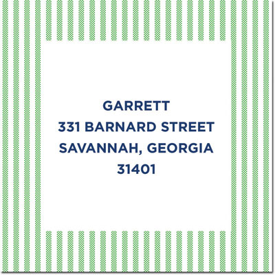 Gift Stickers by Boatman Geller - Seersucker Green Gift Stickers by Boatman Geller - Seersucker Green