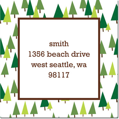 Gift Stickers by Boatman Geller - Holiday Trees Gift Stickers by Boatman Geller - Holiday Trees