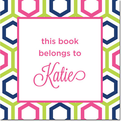 Gift Stickers by Boatman Geller - Maggie Lime and Navy Gift Stickers by Boatman Geller - Maggie Lime and Navy
