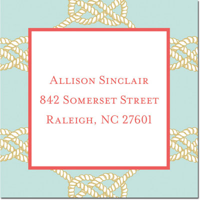 Gift Stickers by Boatman Geller - Nautical Knot Sea Gift Stickers by Boatman Geller - Nautical Knot Sea