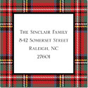 Gift Stickers by Boatman Geller - Tartan Plaid