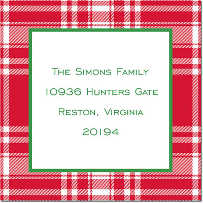 Gift Stickers by Boatman Geller - Tartan