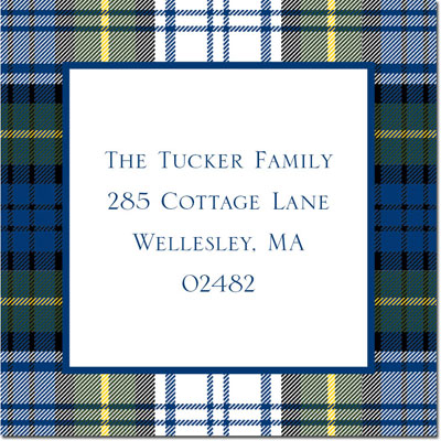 Gift Stickers by Boatman Geller - Gordon Plaid Gift Stickers by Boatman Geller - Gordon Plaid