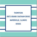 Gift Stickers by Boatman Geller - Essex Stripe Aqua