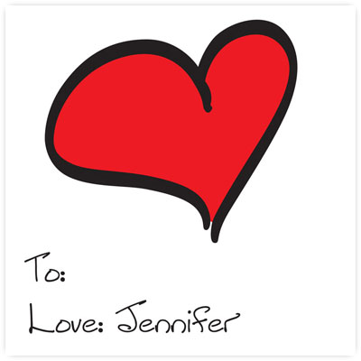 Boatman Geller Gift Stickers - Heart Boatman Geller Gift Stickers - Heart