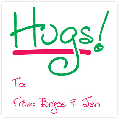 Boatman Geller Gift Stickers - Hugs Boatman Geller Gift Stickers - Hugs