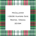 Gift Stickers by Boatman Geller - Quinn Plaid Red