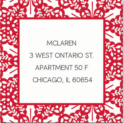 Gift Stickers by Boatman Geller - Holly Tile Red Gift Stickers by Boatman Geller - Holly Tile Red