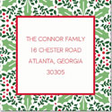 Gift Stickers by Boatman Geller - Holly Tile Red and Green