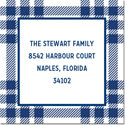 Gift Stickers by Boatman Geller - Scott Plaid Navy