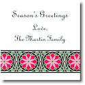 Gift Stickers by Boatman Geller - Pink & Black Floral Band