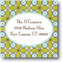 Holiday Gift Stickers by Boatman Geller - Tile Green And Blue