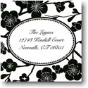 Holiday Gift Stickers by Boatman Geller - Blossom Black