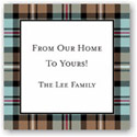 Holiday Gift Stickers by Boatman Geller - Kelso Plaid Mocha