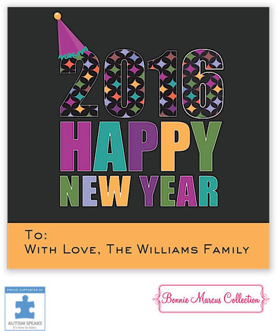 Bonnie Marcus Personalized Gift Stickers - New Year Party